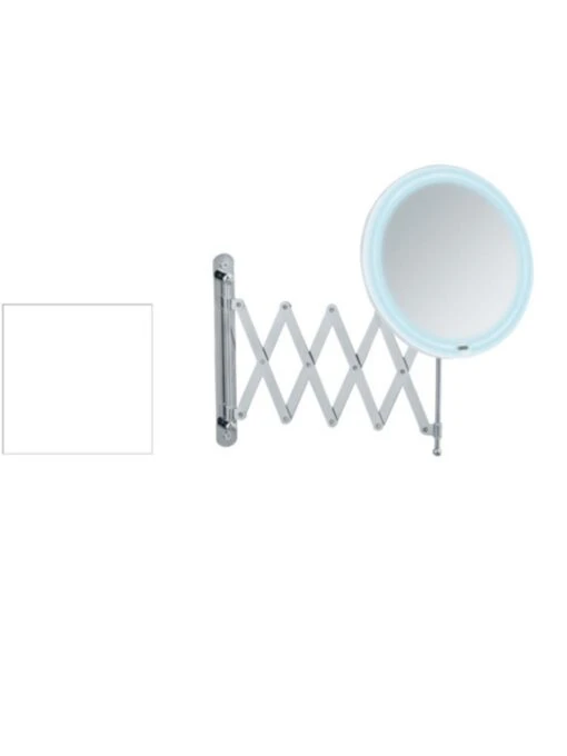 Wenko LED Teleskop-Wandspiegel Barona In Chrom – Bild 3