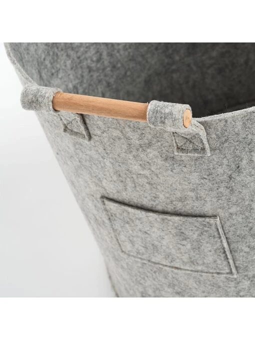 Aufbewahrungskorb In Grau - (H)32,5 X Ø 35 Cm – Bild 3